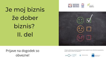 je moj biznis že dober biznis II. del